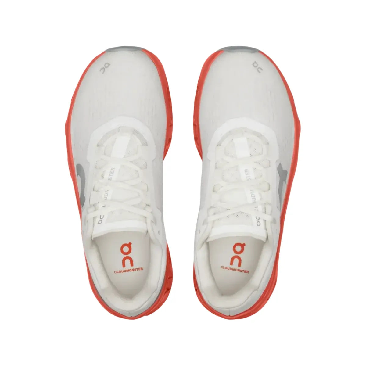 On Women's Cloudmonster White/Red