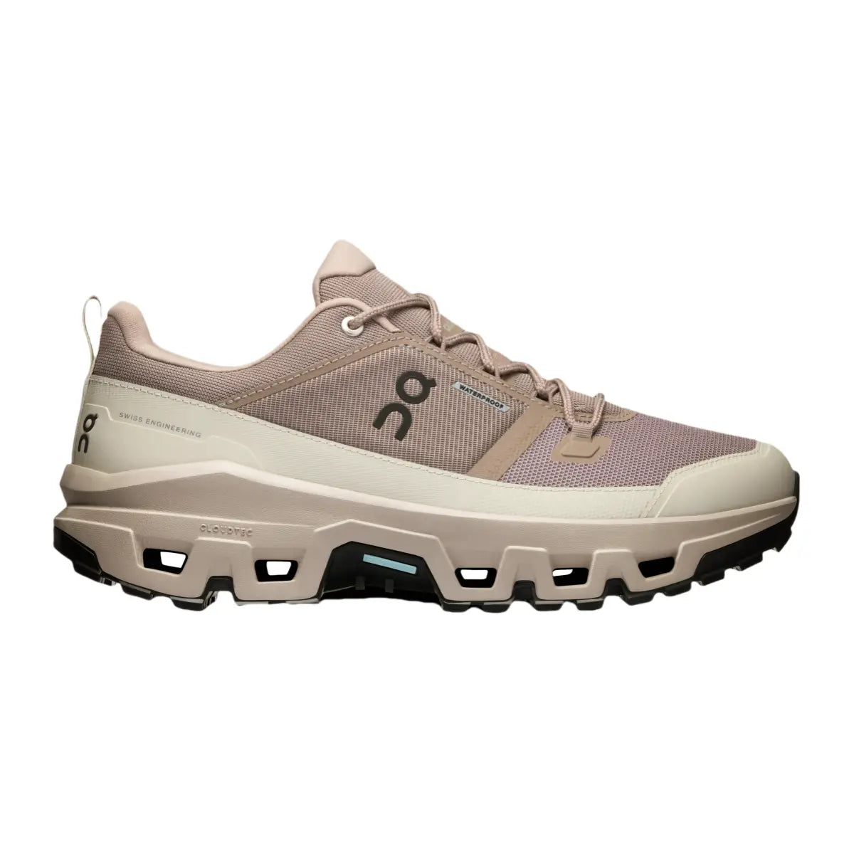 On Men's Cloudrock Low Waterproof Cinder/Fog