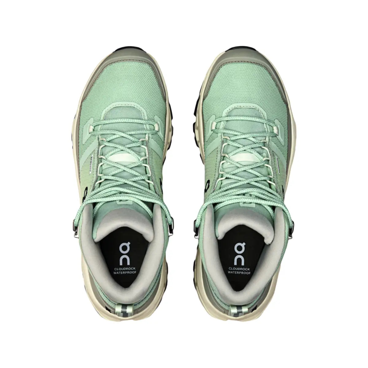On Men's Cloudrock Mid Waterproof Mineral/Aloe