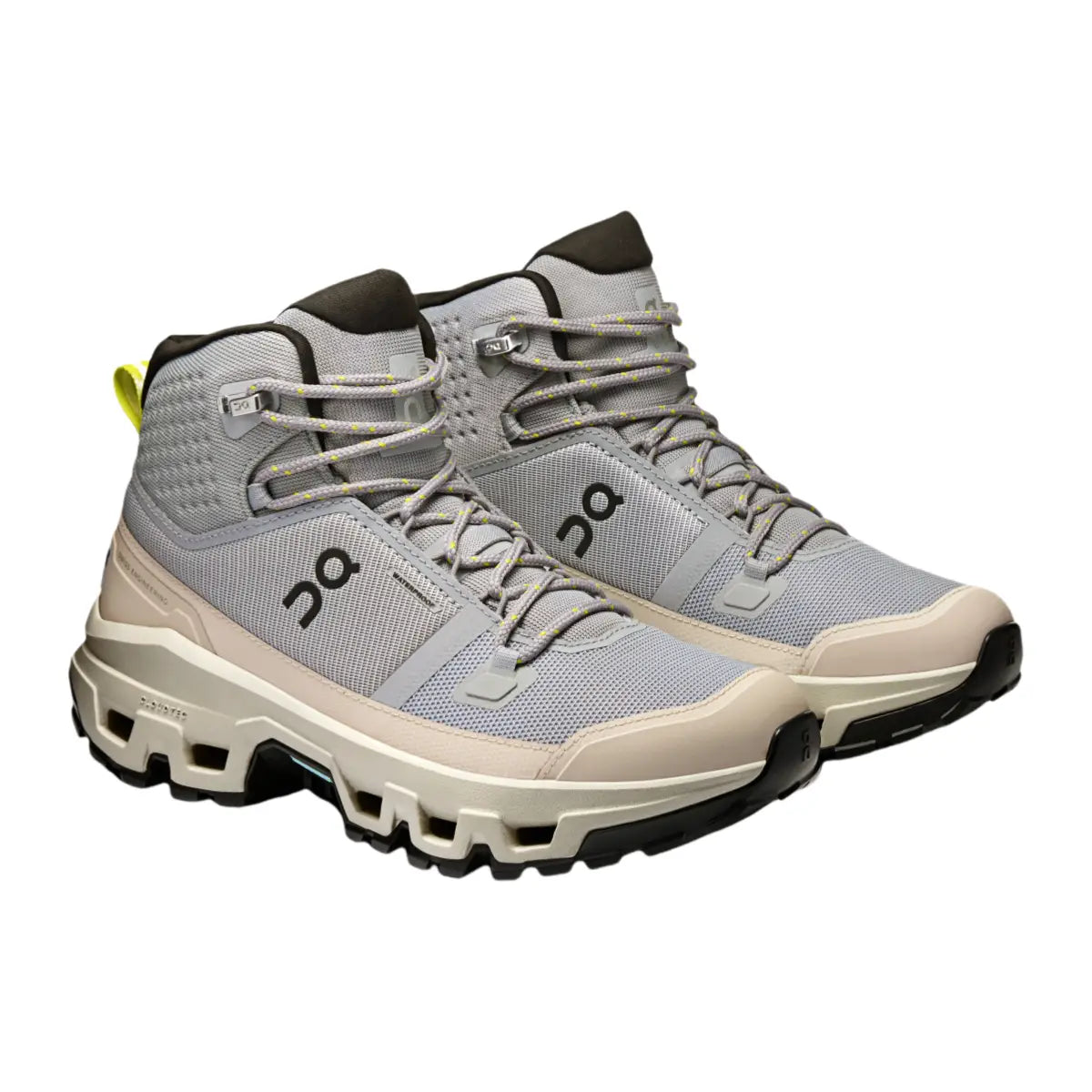 On Women's Cloudrock Mid Waterproof Alloy/lce