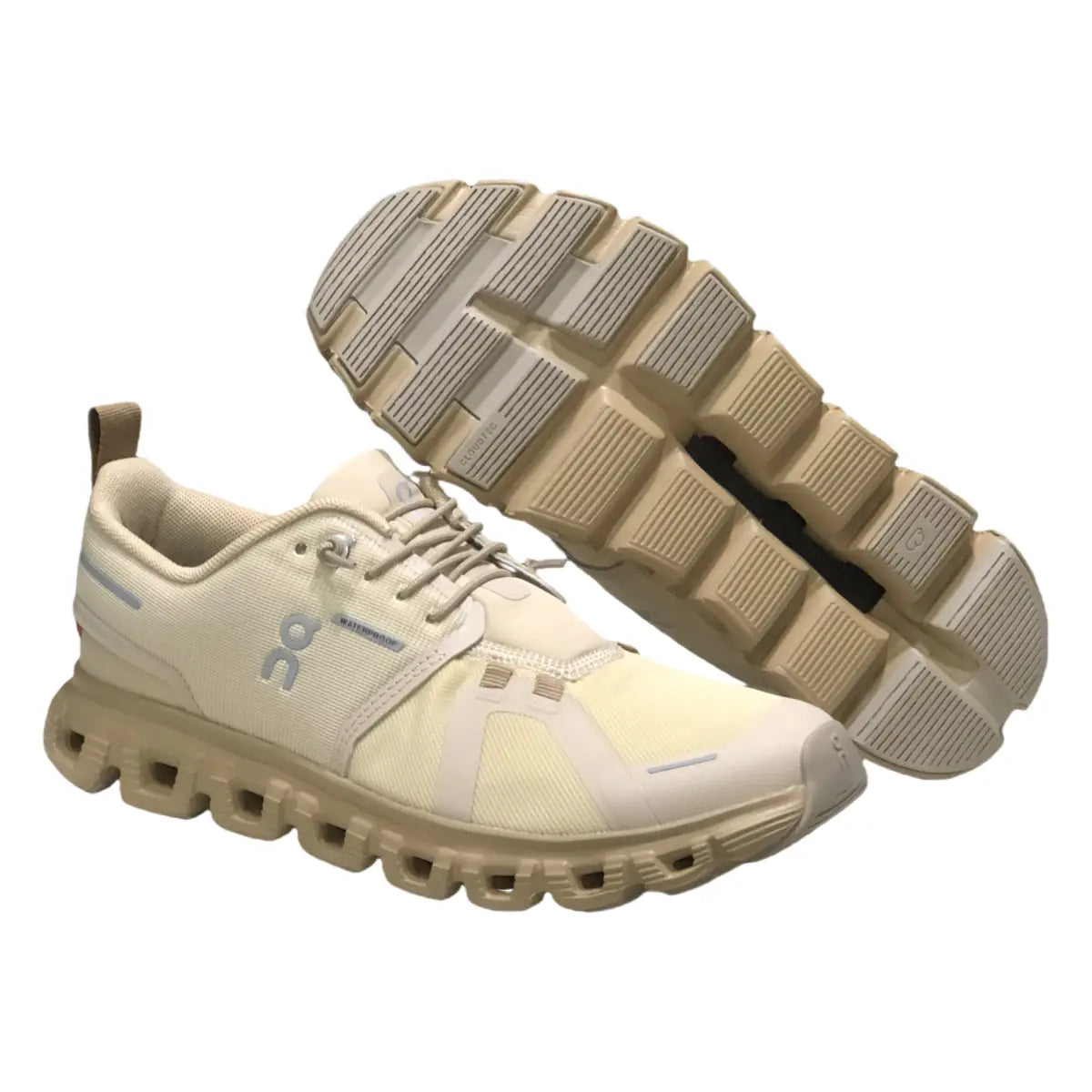 On Men's Cloud 6 Waterproof  Ivory/Sandstone