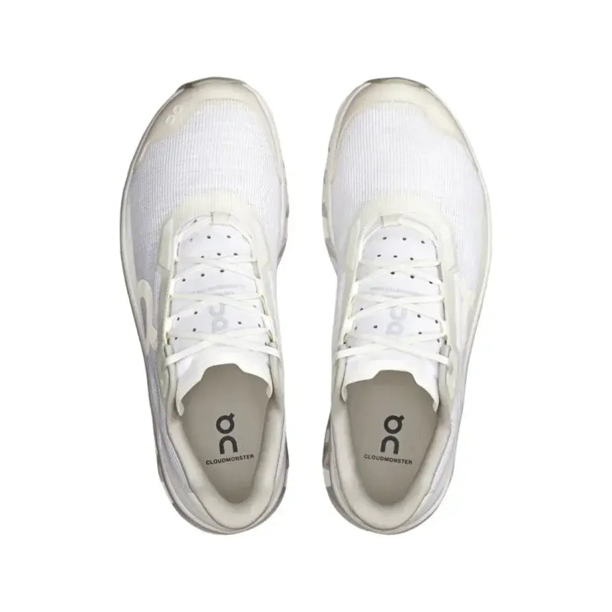 On Men's Cloudmonster Void  White/White