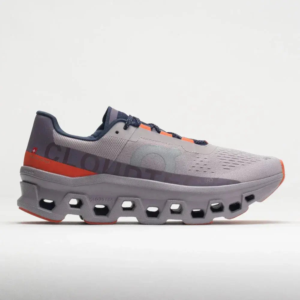 On Men's Cloudmonster  Pearl/Flame