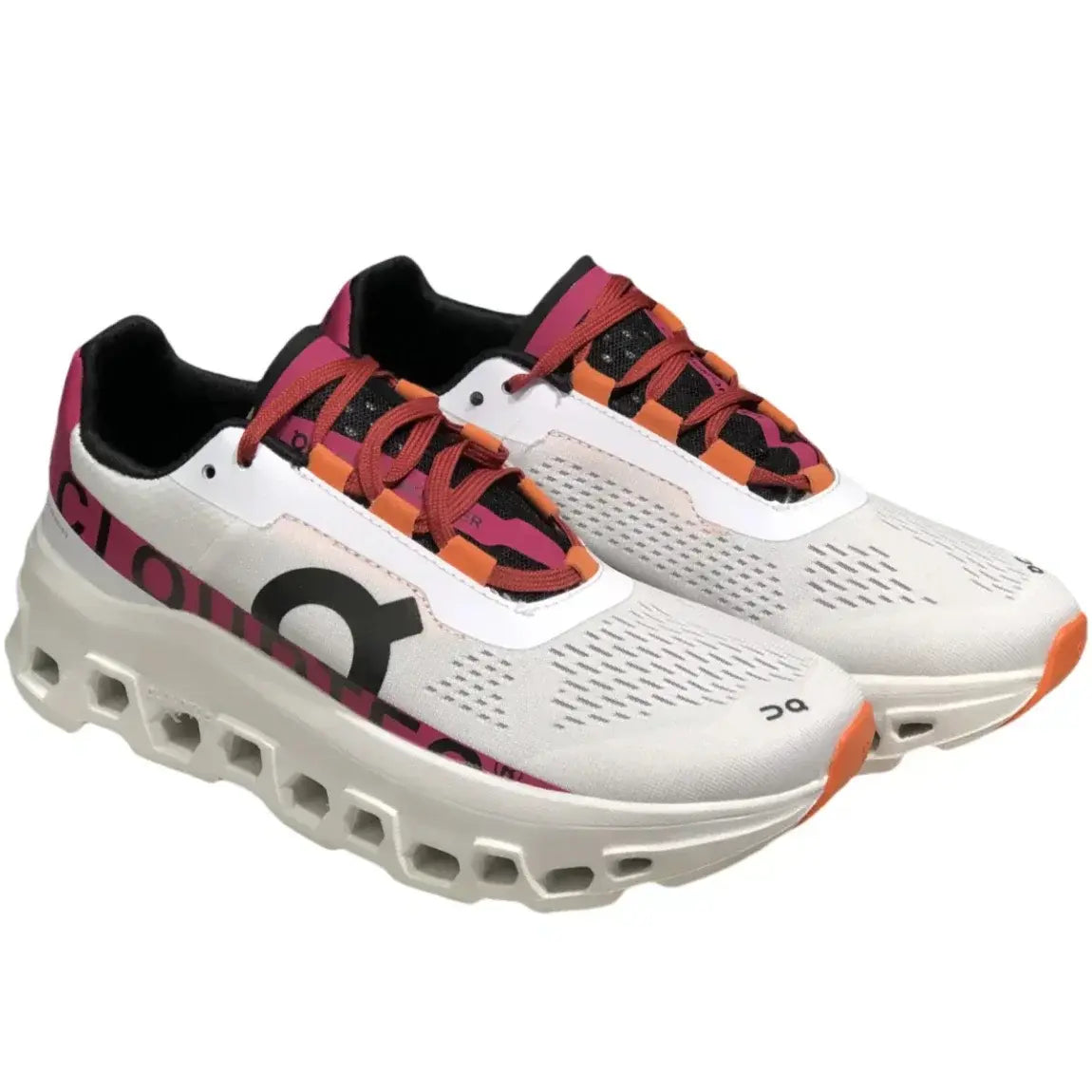 On Men's Cloudmonster  White/Pink