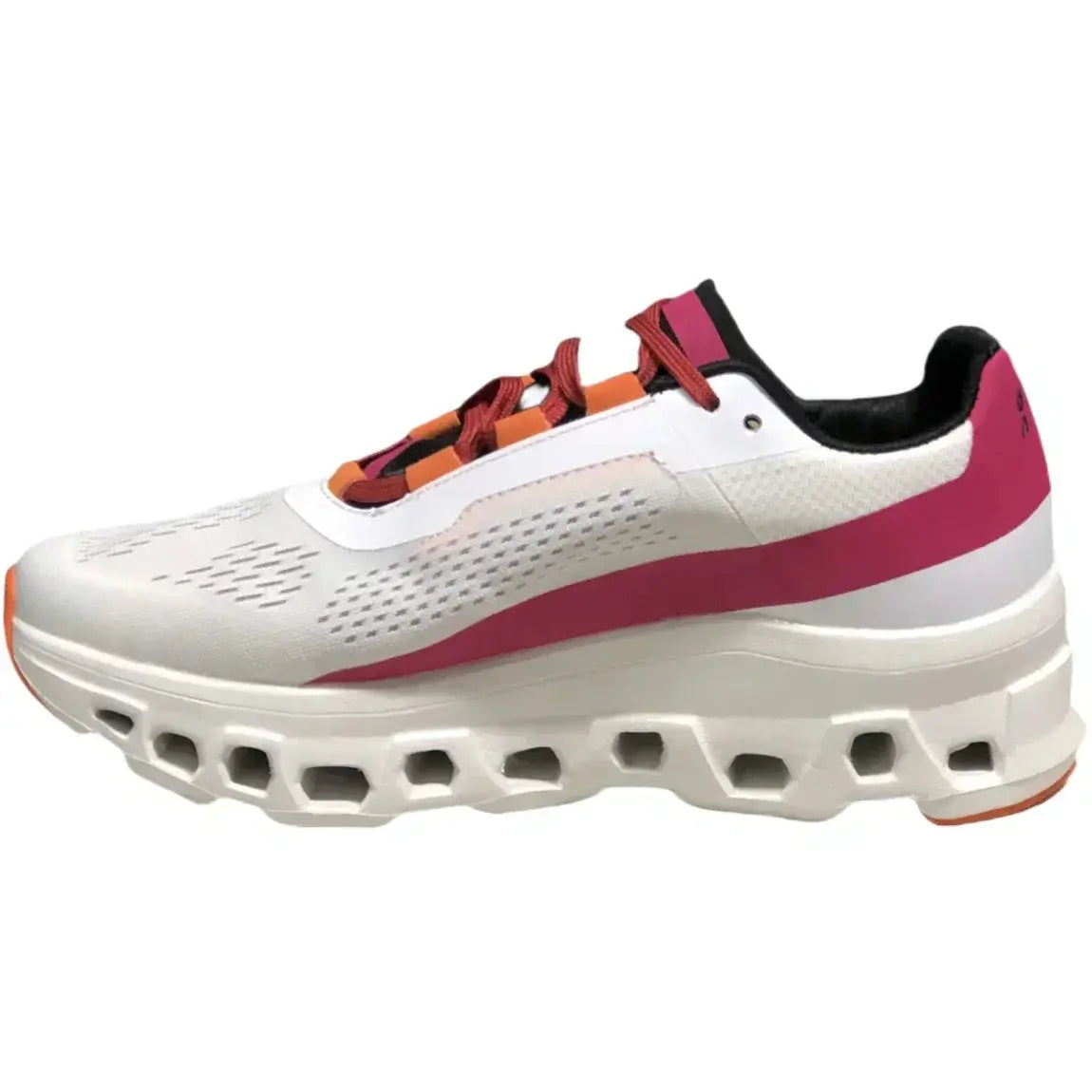 On Men's Cloudmonster  White/Pink