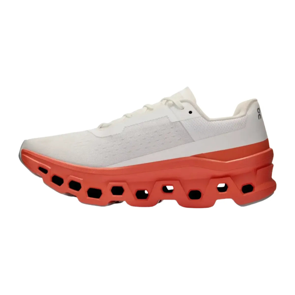 On Men's Cloudmonster  White/Red