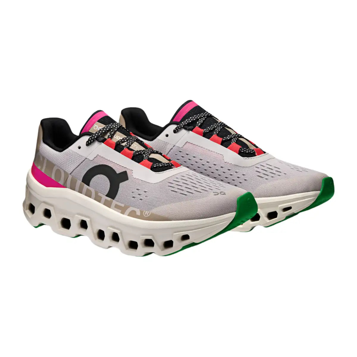 On Men's Cloudmonster  Silver/lvory