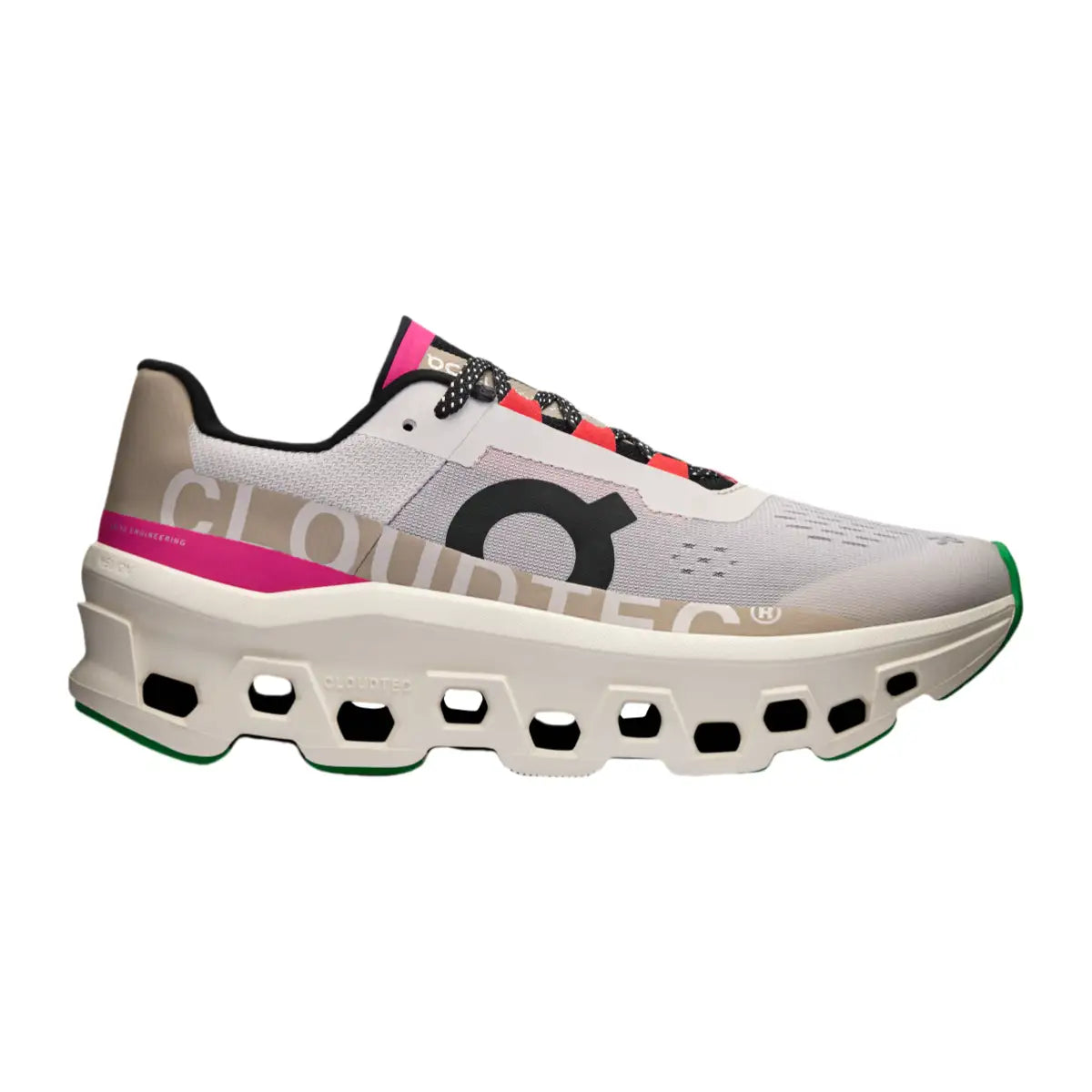 On Men's Cloudmonster  Silver/lvory