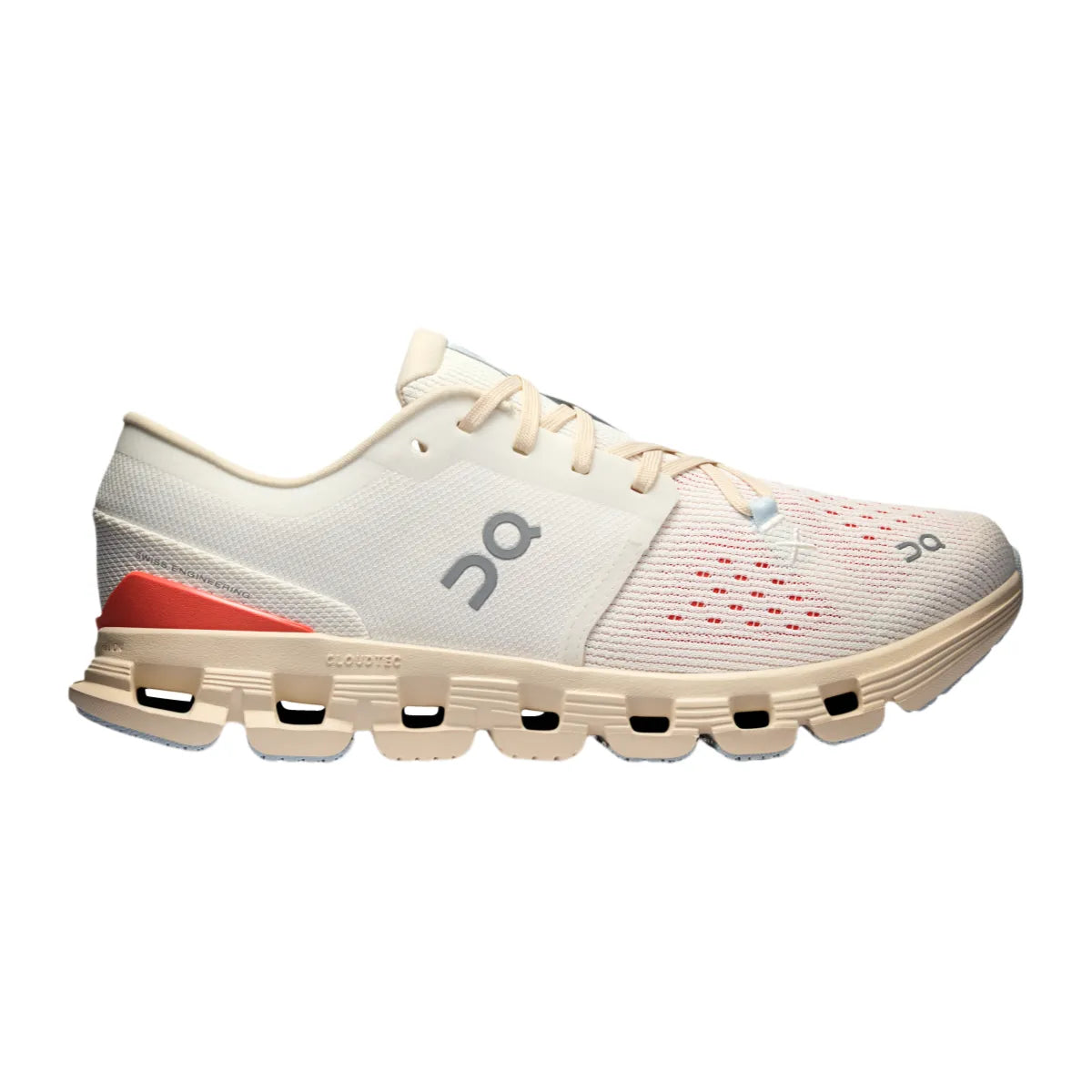 On Men's Cloud X 4  lvory/Salmon