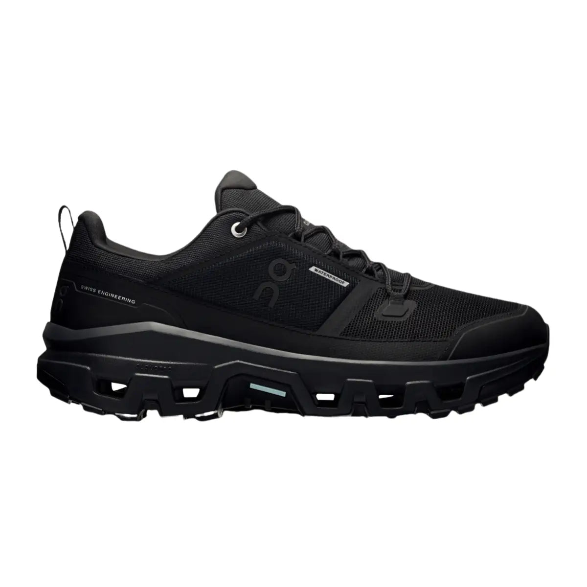On Men's Cloudrock Low Waterproof   Black/Black