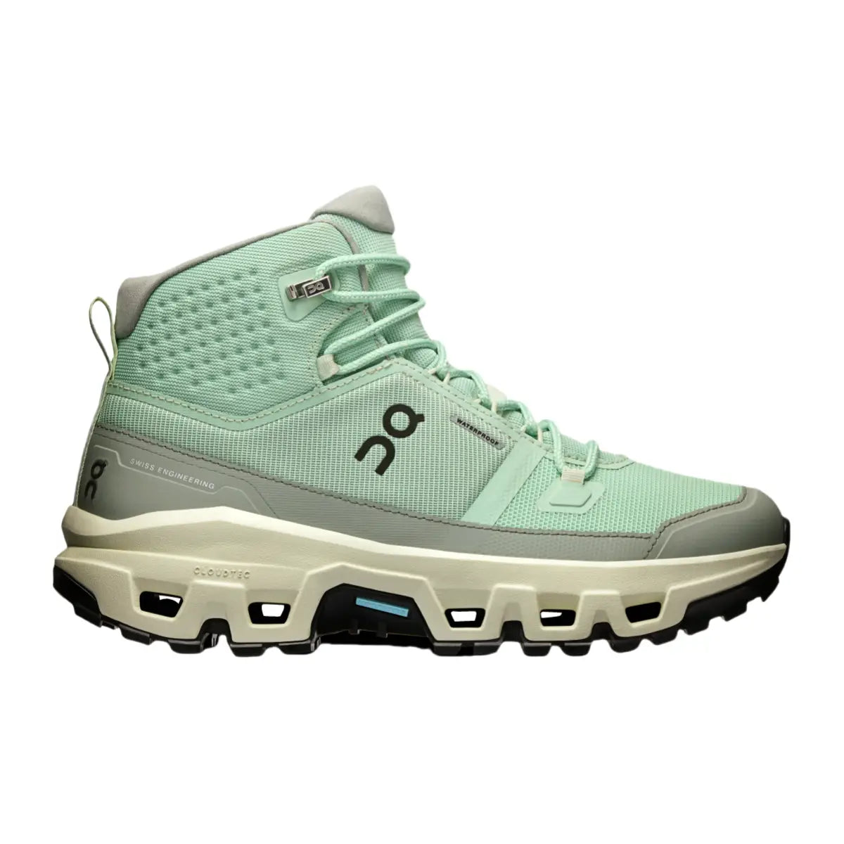 On Men's Cloudrock Mid Waterproof  Mineral/Aloe