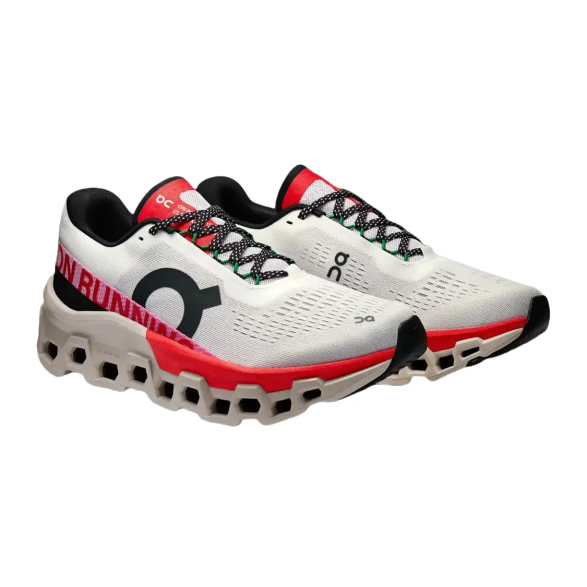 On Women's Cloudmonster 2  lvory/Red