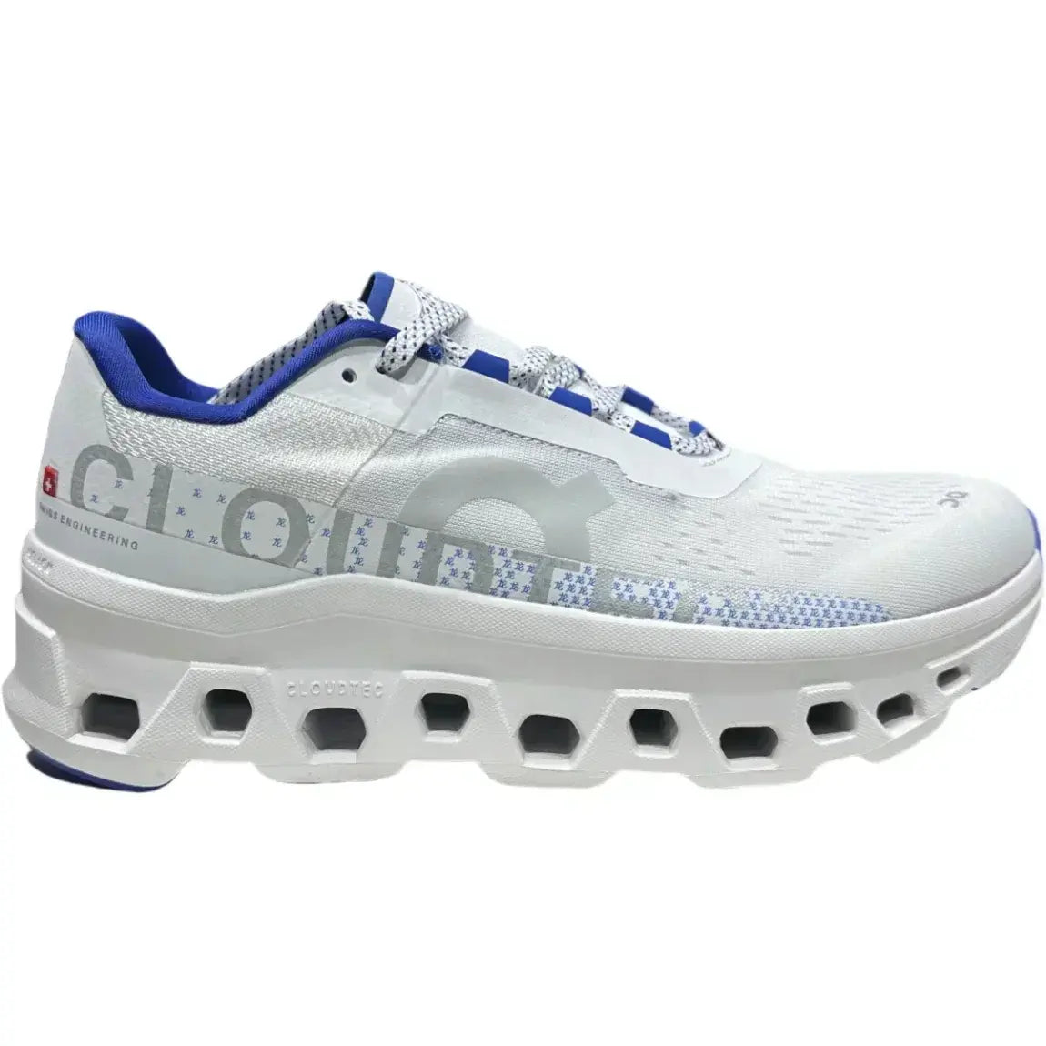 On Men's Cloudmonster  White/Blue