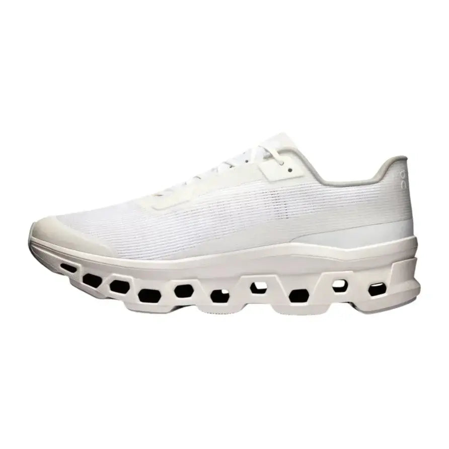 On Men's Cloudmonster Void  White/White