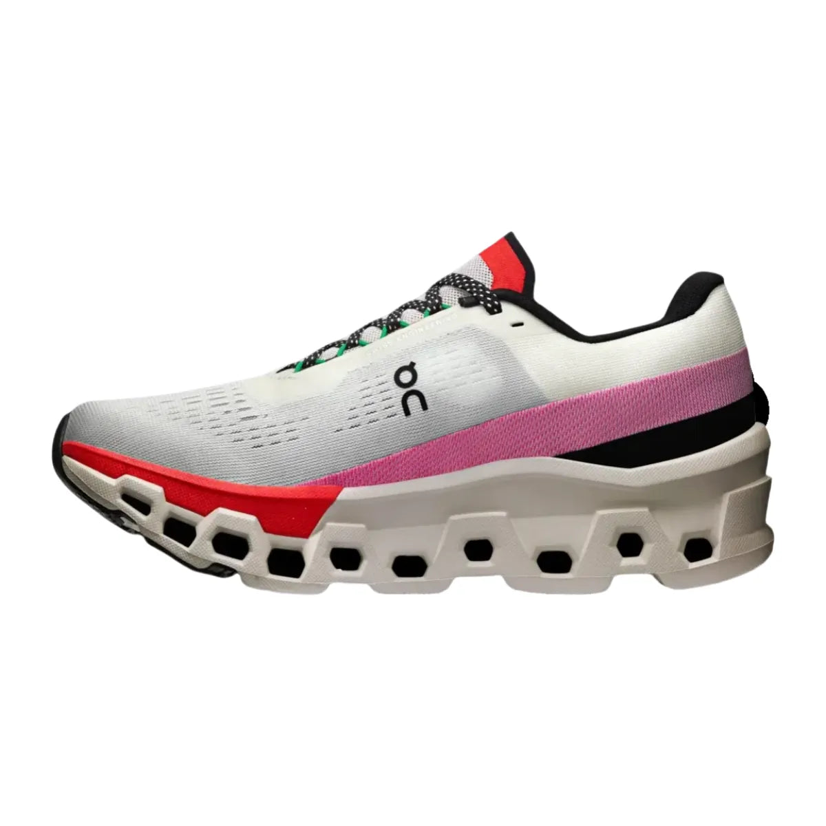 On Men's Cloudmonster 2   lvory/Red